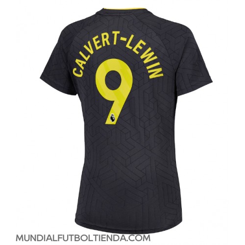 Camiseta Everton Dominic Calvert-Lewin #9 Segunda Equipación Replica 2024-25 para mujer mangas cortas